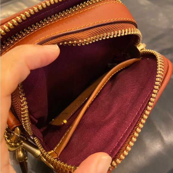 Coach Tan Rogue Crossbody 12 In Signature Canvas With Patches #CD681 - Picture 9 of 10